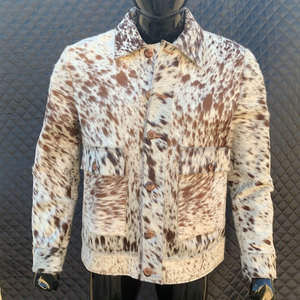 เสื้อแจ็คเก็ตหนังวัวแท้สำหรับผู้ชาย พรีเมียม ทันสมัย สวมใส่สบาย เหมาะสำหรับฤดูหนาว - Product Image 1