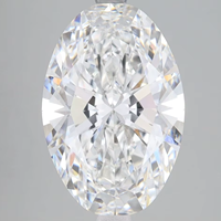 Diamant ovale artificiel de 7,75 carats, cultivé en laboratoire, couleur DEF, CVD HPHT |   Pierre brute taillée avec précision et dimensions sur mesure pour la bijouterie