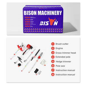 Máy cắt cỏ đa năng BISON, máy cắt cỏ, máy cắt bụi rậm, máy cưa cành, máy cắt tỉa cành bằng xăng, máy cắt cỏ dây, máy cắt bụi rậm - Product Image 4