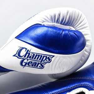 ถุงมือชกมวยหนังแท้ CHAMPS GEARS พรีเมียม ผลิตตามสั่ง พร้อมเชือกผูกข้อมือ ระบายอากาศได้ดี เหมาะสำหรับทุกเพศ สำหรับการฝึกซ้อมขั้นสูง - Product Image 2