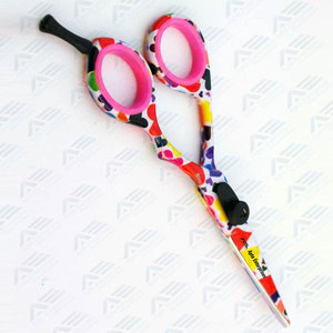 Ciseaux et tondeuses de coiffure en acier 440C pour salon de coiffure, ciseaux de barbier multicolores, coupe de cheveux, marque privée - Product Image 3