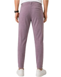 Men Dusty Mauve Slim Fit Casual Jogger Pants Elastic Waist <b>Drawstring</b> <b>Trousers</b> Soft Fabric Comfortable Daily Wear Stylish Look - Product Image 2