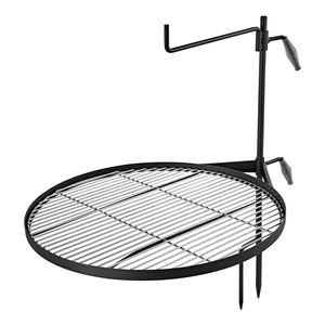 Heavy Duty Swivel Campfire Grill 24.4"-Portable Folding Steel <b>BBQ</b> <b>Grate</b> 360 Height Adjustable - Product Image 1