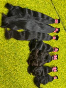 SHINE ENTERPRISE Cheveux Humains Vierges Brésiliens 100% Sans Nœuds, Double Tissage, Ondulés, Pour Femmes Noires, 100g, Prêts à la Permanente - Product Image 2