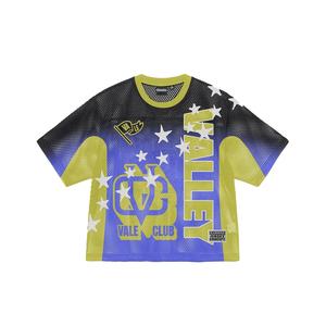 เสื้อฟุตบอลอเมริกันฤดูใบไม้ร่วงแบบใหม่สำหรับผู้ชาย ระบายอากาศได้ดี แห้งเร็ว คอวี แขนสั้น ไซส์ใหญ่ ปรับแต่งได้ - Product Image 2