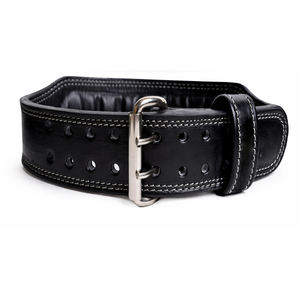 Ceinture de musculation robuste et antidérapante avec rembourrage pour le soutien lombaire, en cuir de vachette véritable, pour l'entraînement et l'haltérophilie - Product Image 3