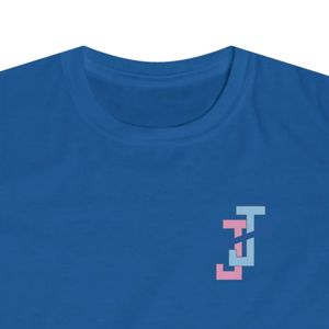 T-shirt à manches courtes pour enfants Jack and Jill, en coton doux et confortable, col rond, haut décontracté pour enfants, logo personnalisé, vêtements en gros - Product Image 3