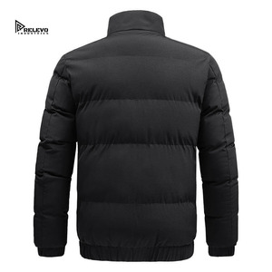 Chaqueta Acolchada Gruesa de 320 GSM para Hombre, Tejido de Nailon y Poliéster, Cálida, con Capucha, para Invierno, Casual, para Exteriores - Product Image 3
