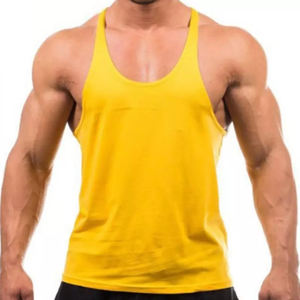 Vente en gros de débardeurs de sport pour hommes à séchage rapide, légers, respirants, en coton et fibre de bambou, écologiques - Product Image 1