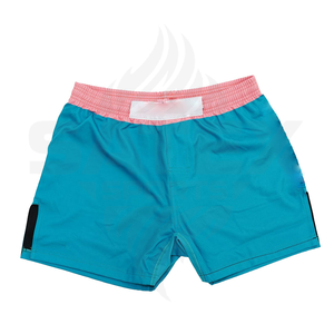 Shorts de MMA Estampados por Transferencia de Calor, Baratos al por Mayor, para Hombre, de Fábrica, con Logotipo Personalizado Profesional, Elásticos, de Secado Rápido y Ligeros para Boxeo - Product Image 1