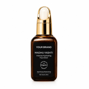 Private Label Madhu Yashti Face Oil Serum 30ml Natural Herbal Facial Oil Hydrating Skin Care Glass <b>Dropper</b> <b>Bottle</b> - Product Image 3