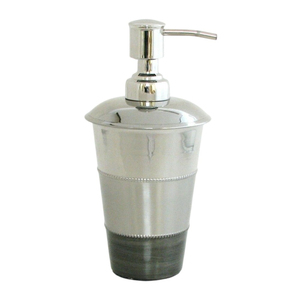 Dispensador de Jabón de Acero Inoxidable Plateado Antiguo, Lujosa Botella de Metal Acanalado con Bomba para Jabón Líquido, Ecológico, Resistente al Óxido, para Encimera - Product Image 5