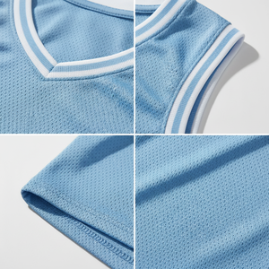 เสื้อบาสเก็ตบอลผู้ชายสไตล์สตรีทแวร์ แขนกุด ผ้าตาข่าย ระบายอากาศได้ดี เสื้อกล้ามลำลองสำหรับออกกำลังกาย ขายส่ง - Product Image 4