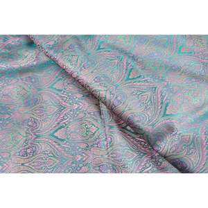 Tissu brocart floral au mètre, largeur 44 pouces, poids moyen, pour rideaux et literie, vert Tanchui - Product Image 2