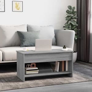 Tavolino in legno ingegnerizzato grigio Sonoma 40.2 "x 19.7" x 20.7 "dimensioni - Product Image 3