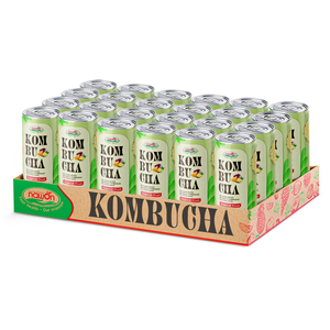 Kombucha aux fruits tropicaux de qualité supérieure, bouteille en verre, vente en gros OEM, thé fermenté pétillant, marque privée, boisson haut de gamme, usine, 500 ml - Product Image 2