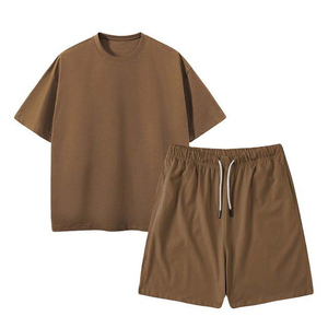 Conjunto de Ropa de Verano para Hombre, Personalizado, Transpirable, de Algodón, con Parches, Camiseta y Pantalones Cortos, Estilo Deportivo Informal - Product Image 6