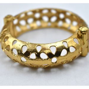 <b>indian</b> fashionable trending handmade designer goldplated brass western look openable <b>bangle</b> for girls and women - Product Image 3