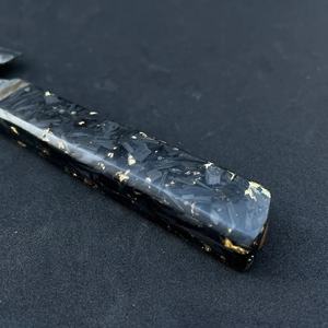 Cuchillo de Chef Jexmoo Personalizado Hecho a Mano en Acero al Carbono con Hoja de 8 Pulgadas, Mango Elegante y Funda de Cuero - Regalo para Chef - Product Image 2