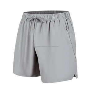 Pantalones cortos deportivos de secado rápido con diseño impreso y bordado de logotipo personalizado OEM, pantalones informales holgados transfronterizos, patrón de Color sólido para correr en el gimnasio - Product Image 4