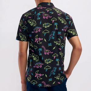 เสื้อเชิ้ตพิมพ์ลายทรอปิคอลสำหรับผู้ชาย ขายส่งจำนวนมาก ปี 2026 เสื้อเชิ้ตพิมพ์ลายลำลองคุณภาพสูงสำหรับผู้ชาย แขนสั้น จากโรงงานโดยตรง - Product Image 2