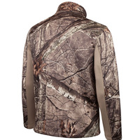 Veste de chasse pour homme adulte, prix de gros personnalisé, légère, softshell, fermeture éclair, capuche, coupe-vent, hiver, couleur et logo personnalisés