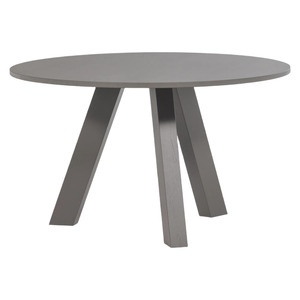 Mesa de Comedor Redonda Europea de Madera Maciza, Diseño Moderno, Acabado Negro, Muebles Duraderos para Restaurante, Uso Comercial - Product Image 5