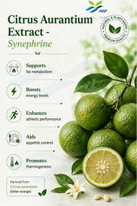 Suministro directo de fábrica de HGO Extracto de Citrus aurantium natural puro (grado alimenticio) Especificación 95% sinefrina (extracto estandarizado) - Product Image 2