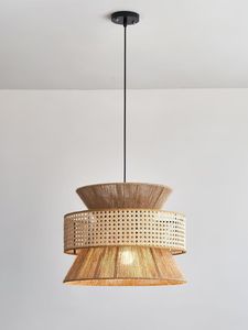 Decorative Rattan Pendant Lamp Eco Friendly Handwoven <b>Ceiling</b> Fixture For Coffee Shop Restaurant <b>Lighting</b> Solutions - Product Image 6