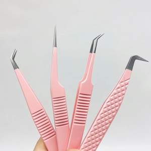 Pinzas de Acero Inoxidable de Alta Calidad para Extensión de Pestañas, Volumen Clásico, Marca Privada - Product Image 5