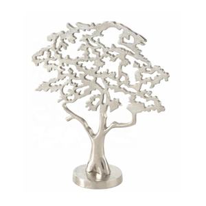Sculpture d'arbre moderne en aluminium Statue de cerf de table Vitrine Décoration de Noël Espace de vie Superbe sculpture Décoration artisanale en métal - Product Image 6