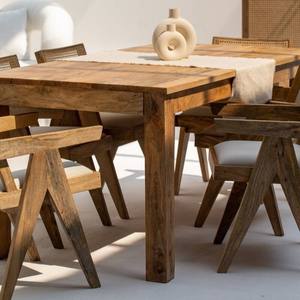 โต๊ะรับประทานอาหารไม้มะม่วง แวนดานา ออเรโอ เซเรโน ดีไซน์ร่วมสมัย ทำมืออย่างประณีต - Product Image 3