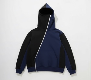 Sudadera con capucha de cuello alto y cremallera completa, capa transpirable de alto rendimiento con tejido que absorbe la humedad y bolsillos frontales seguros - Product Image 4
