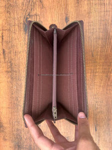 Cartera tallada a mano, funda de teléfono de mano, elegante, multiusos, carteras de cuero occidental, billetera de Color turquesa para mujer - Product Image 6