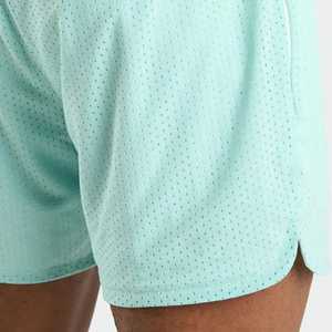 Shorts en toile personnalisés avec logo, impression par sublimation, tendance, écologiques, respirants, en polyester, pour le basketball, décontractés, élastiques, vente en gros - Product Image 2