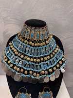 Parures de bijoux afghans les plus vendues, haute qualité, style vintage 100% authentique, collier et boucles d'oreilles pour mariages, fêtes, cadeaux de l'Aïd