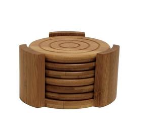 Juego de Posavasos de Bambú Ecológico para Uso Sostenible en el Hogar, la Oficina y Restaurantes - Product Image 2