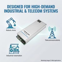 Alimentation rectifiée Mornsun LMR3000-4860 3000W 48V 62.5A AC-DC à sortie unique avec PFC et 93% d'efficacité pour équipement robotique industriel