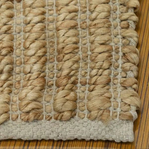 พรมปูพื้นทำมือจากปอกระเจาธรรมชาติ หนานุ่ม สไตล์โบโฮ เป็นมิตรกับสิ่งแวดล้อม เหมาะสำหรับตกแต่งห้องนั่งเล่นและห้องนอน - Product Image 6