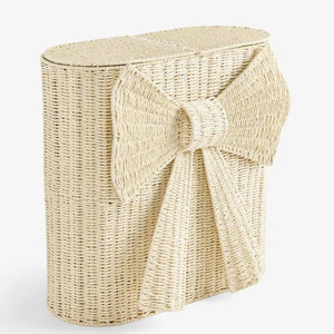 Cesto de Ropa de Mimbre Natural Hecho a Mano, Cesto para Ropa Sucia, Decorativo para Dormitorio o Cuarto de Niños, Venta al Por Mayor - Product Image 1