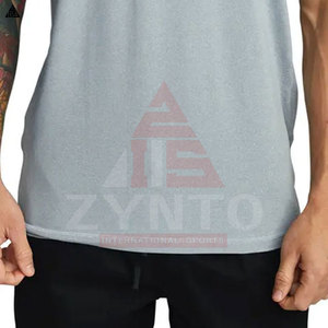 Camisetas sin mangas para hombre, económicas, con logo personalizado, estilo musculoso, lisas, para entrenamiento, 100% algodón. - Product Image 3