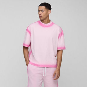 เสื้อยืดโอเวอร์ไซส์ทรงบ็อกซี่ ผ้าฝ้าย 100% ซักแล้ว ตะเข็บเรียบเนียน 250 GSM ระบายอากาศได้ดี กันยับ น้ำหนักเบา เหมาะสำหรับออกกำลังกาย พิมพ์ลายถักทอแบบเรียบ - Product Image 6