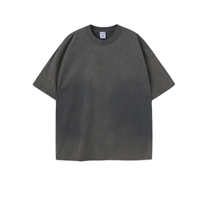Crop top d'été personnalisé en coton 100% coupe slim sexy, col rond, tissu jersey effet délavé, 2026, prix abordable avec personnalisation - Product Image 3
