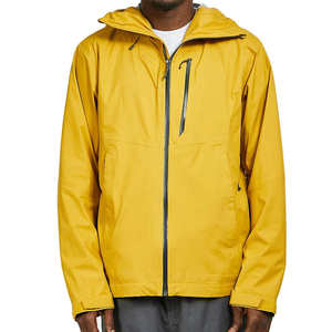 Veste coupe-vent en toile de haute qualité pour homme, couleur unie, couleurs contrastées, légère, hiver, capuche avant, vente flash - Product Image 3