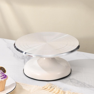 Metal Rotating <b>Cake</b> <b>Stand</b> Revolving Decorating <b>Stand</b> Smooth <b>Spin</b> Platform For Baking Pastry Display Kitchenware And Decoration - Product Image 3