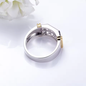 Anillo de Diamantes de Oro Sólido de 18K para Mujer, Corte Brillante Redondo, Diamante Natural Certificado por GIA, Anillo de Boda Clásico, Color D - Product Image 3