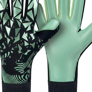 Football Goalkeeper <b>Gloves</b> With Wolf Print PU Material Non-Slip Breathable Adjustable Wrist Strap Full Finger Unisex - Product Image 3