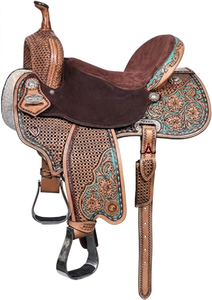 Silla de Montar Western de Cuero Marrón de Primera Calidad, con Asiento Acolchado, para Montar a Caballo, en Oferta - Product Image 4
