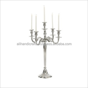 Candelabro de Aluminio Vintage de Varios Niveles - Centro de Mesa de Metal con Altura Personalizable para Grandes Banquetes - Product Image 6