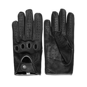 Gants de Conduite Décontractés Unisexe en Peau de Mouton Respirante, Style Sportif, Coupe Ajustée, Doigts Entiers, Quatre Saisons - Product Image 2